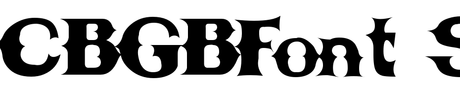 CBGBFont Solid Font Download Free